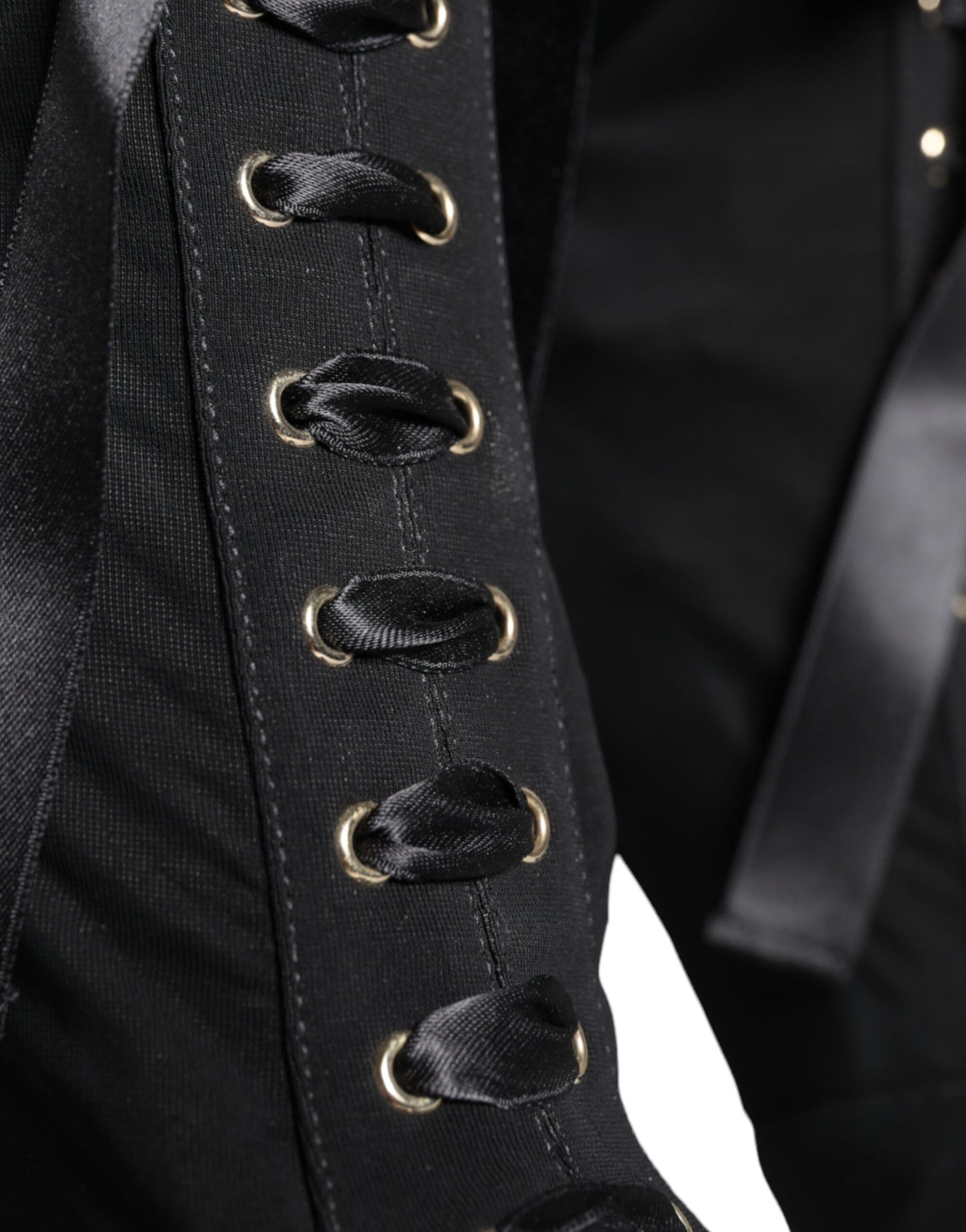 Escarpins compensés en jersey noir extensible Dolce & Gabbana