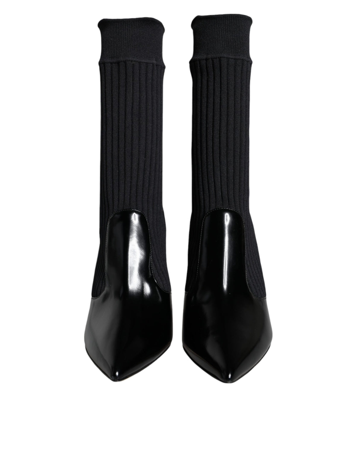 Dolce & Gabbana Black Stretch Stilettos Booties