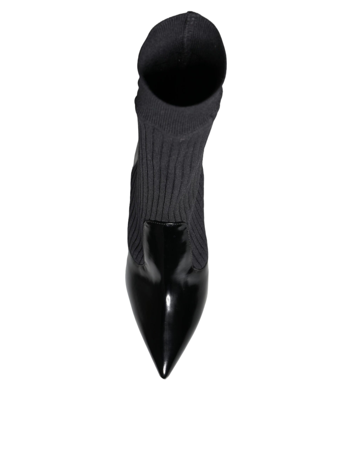 Dolce & Gabbana Black Stretch Stilettos Booties