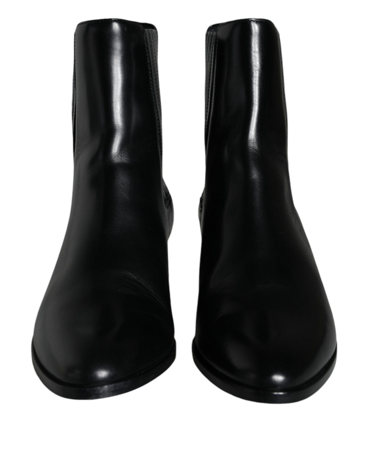 Dolce & Gabbana Bottines en Cuir Noir - Chaussures de Luxe Authentiques