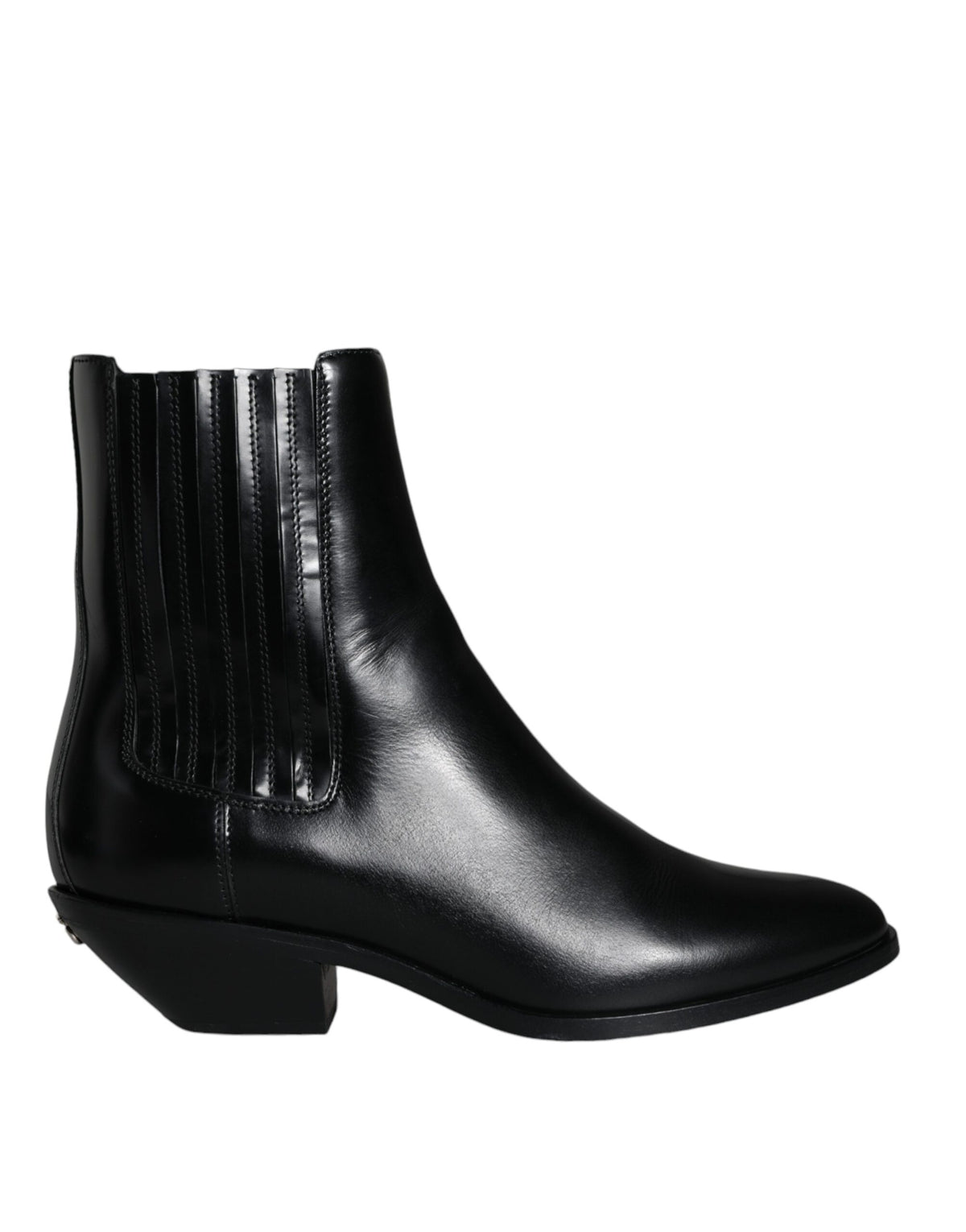 Dolce & Gabbana Bottines en Cuir Noir - Chaussures de Luxe Authentiques