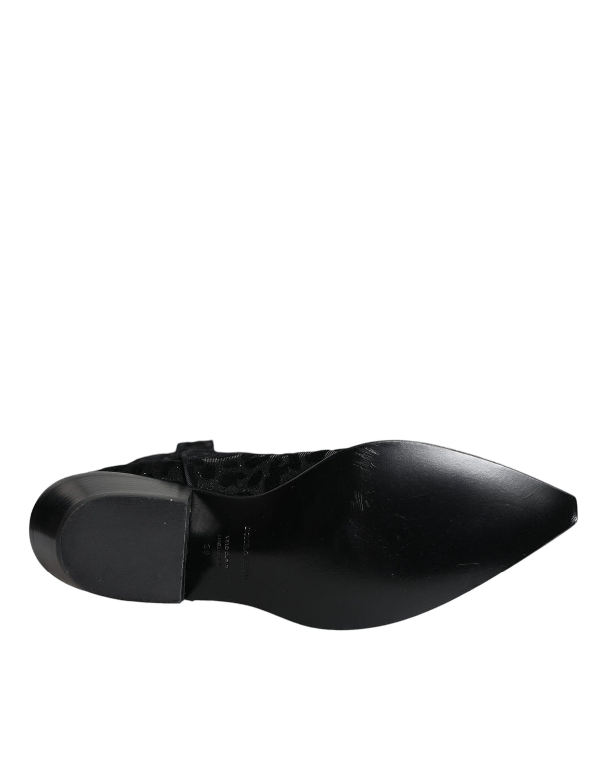 Dolce & Gabbana Bottes Cowboy Léopard Noir et Gris