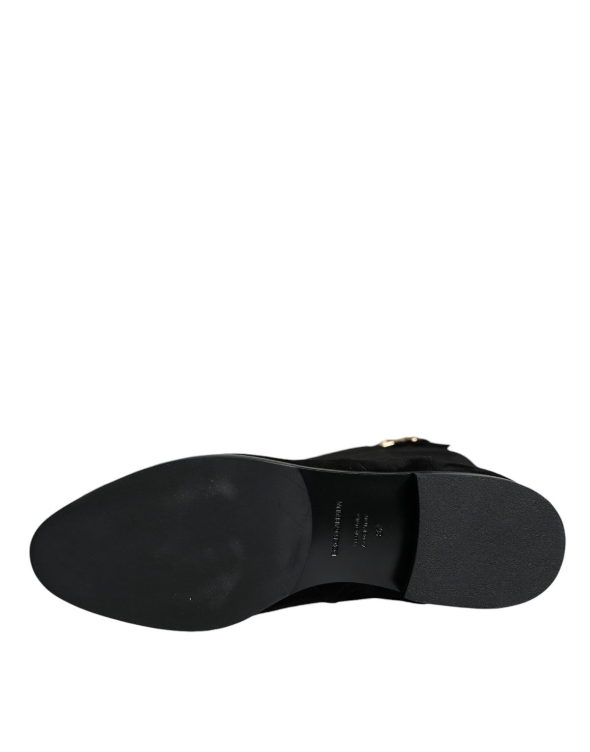 Dolce & Gabbana Bottes Hautes en Cuir Suédé Noir