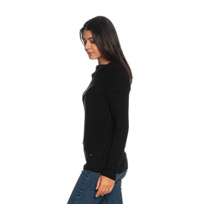 Oui, pull en viscose noir Zee