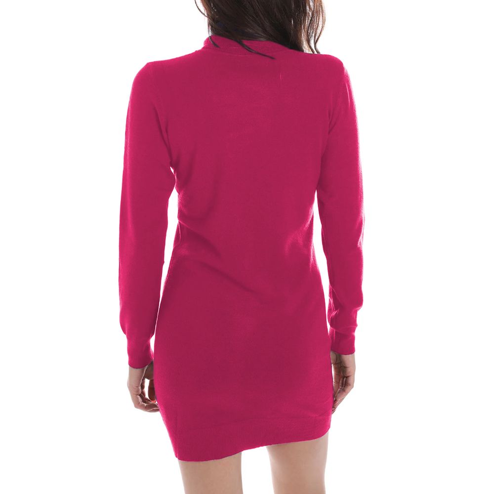 Ja Zee Fuchsia Viscose Jurk