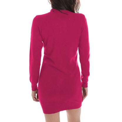 Ja Zee Fuchsia Viscose Jurk