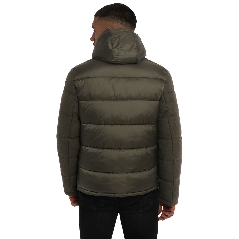 Yes Zee Groene Wollen Herenjas