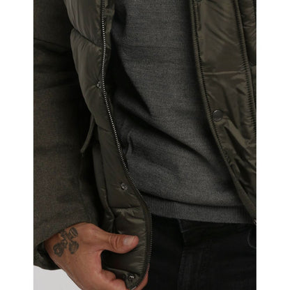 Yes Zee Groene Wollen Herenjas