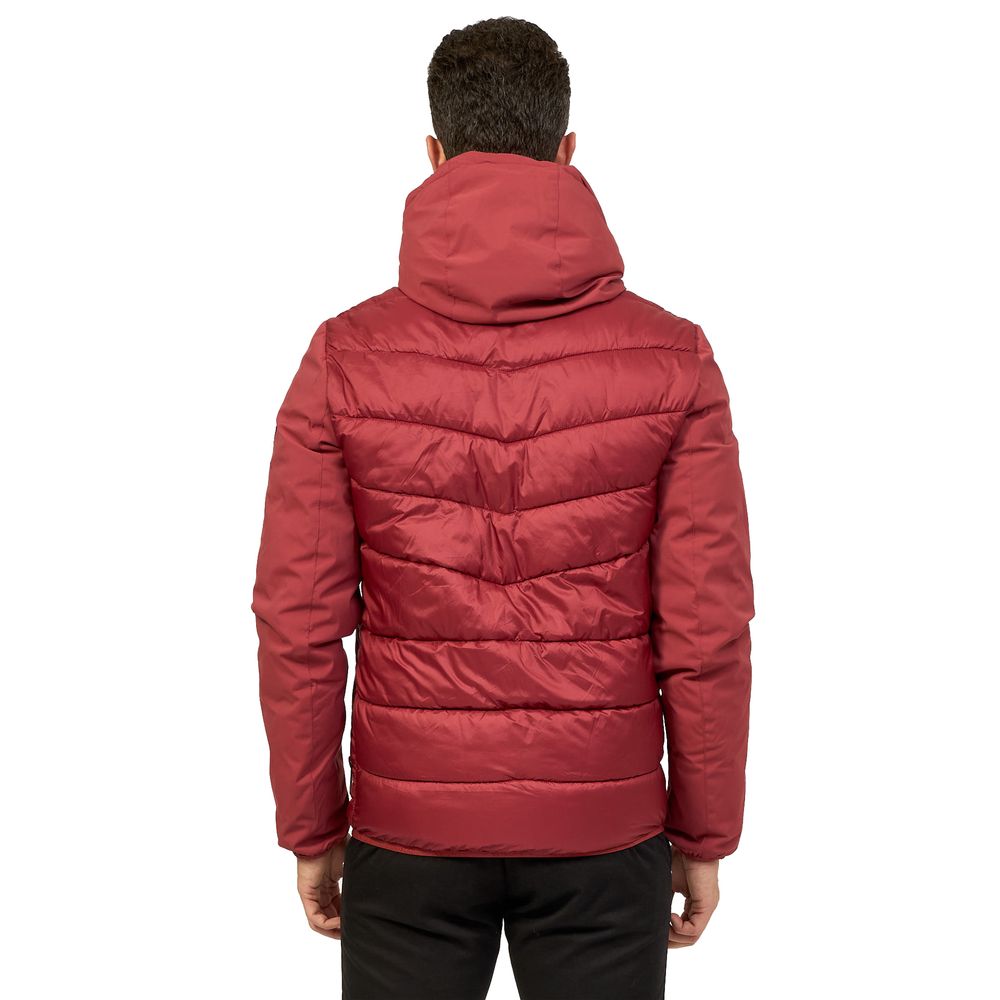 Oui, veste en nylon rouge pour homme Zee