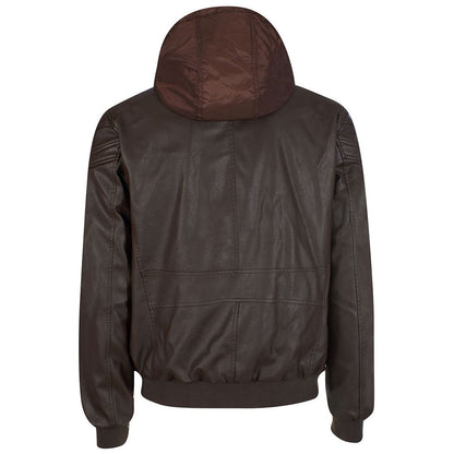 Oui, veste pour homme en polyéthylène marron Zee.