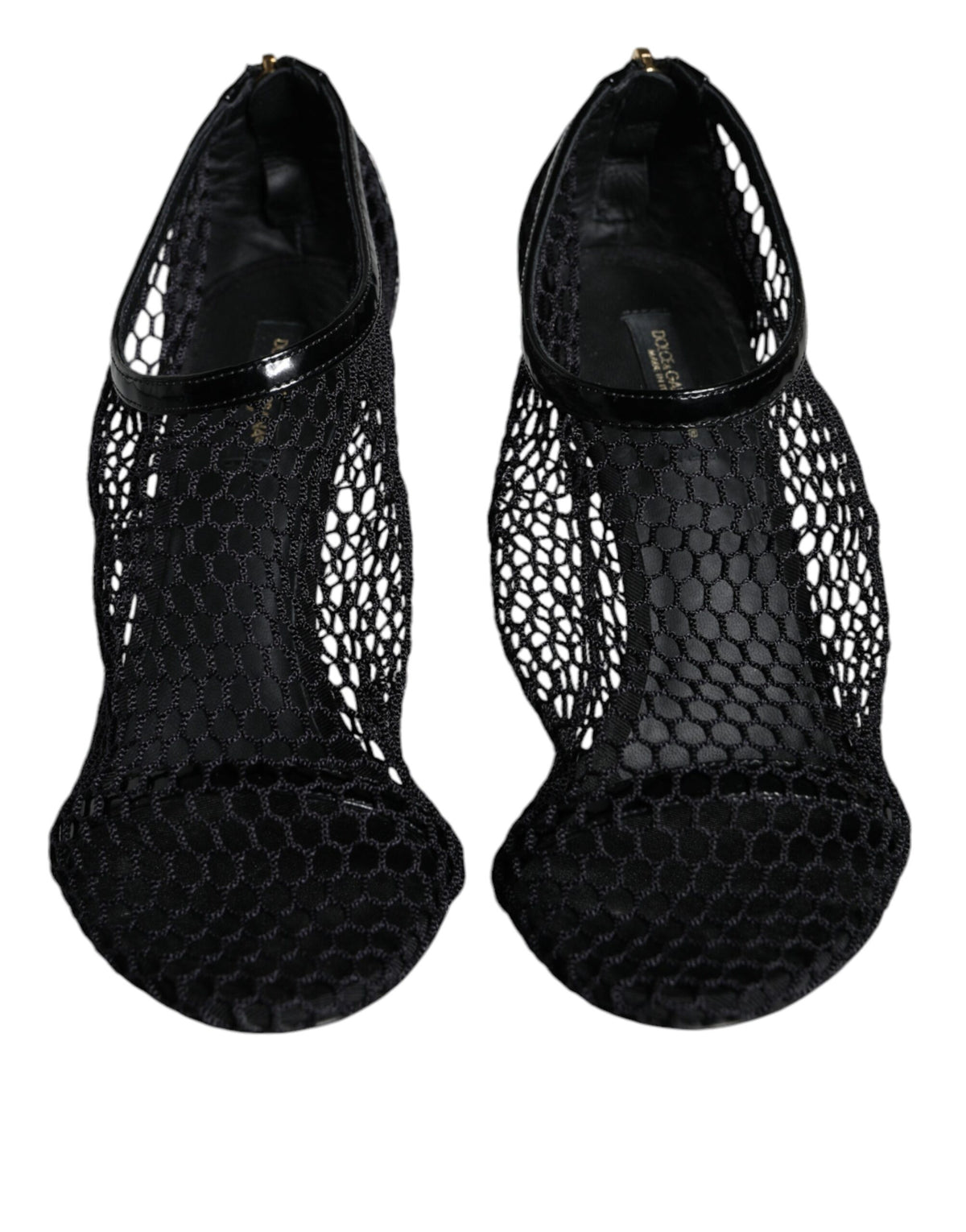 Dolce & Gabbana Keira Sandals en Cuir Noir avec Bride Cheville