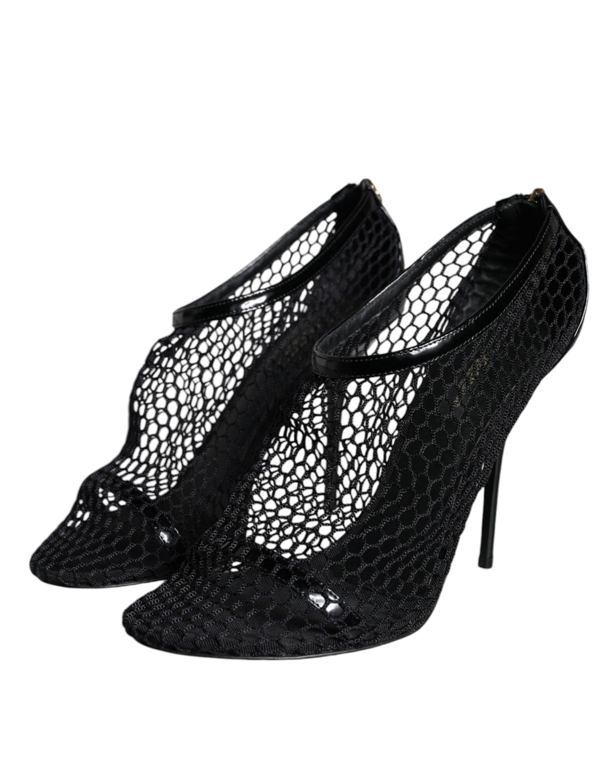 Dolce & Gabbana Keira Sandals en Cuir Noir avec Bride Cheville