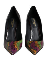 Dolce & Gabbana Multicolor Exotic Leather Heels Pumps