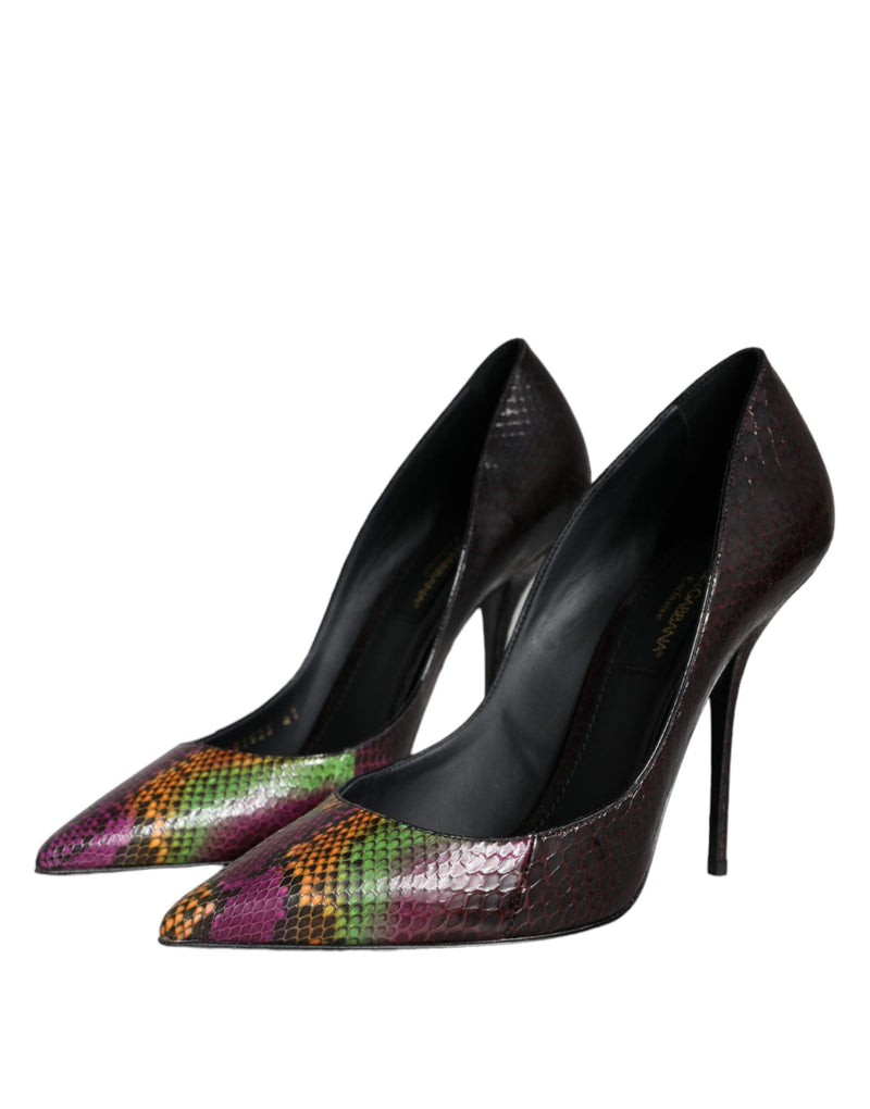 Dolce & Gabbana Multicolor Exotic Leather Heels Pumps