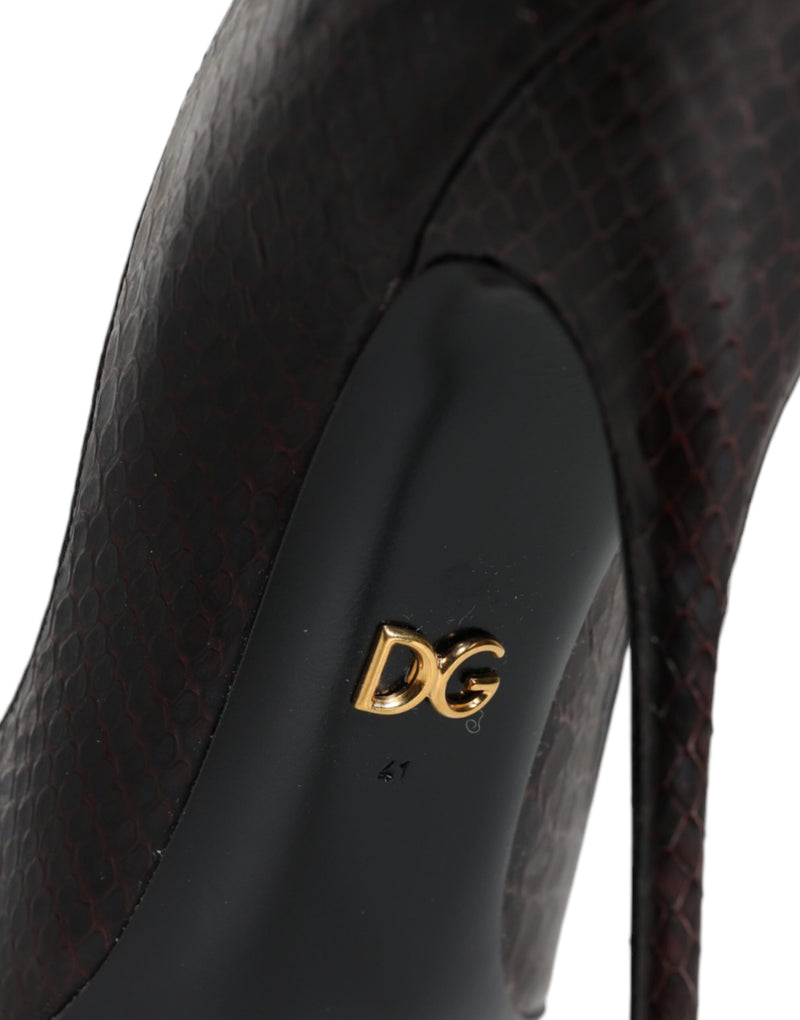 Dolce & Gabbana Multicolor Exotic Leather Heels Pumps