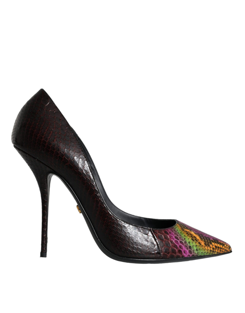 Dolce & Gabbana Multicolor Exotic Leather Heels Pumps