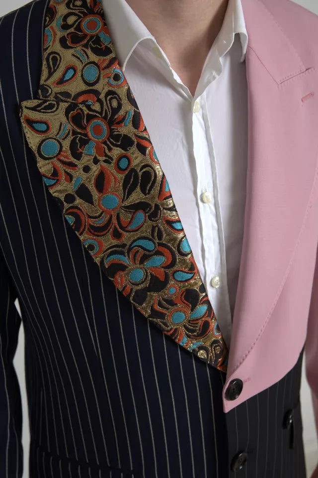 Dolce &amp; Gabbana Blazer met Patchwork in Meerdere Kleuren, Enkellaags