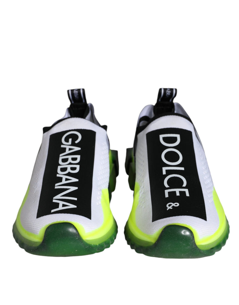 Dolce & Gabbana Sorrento Sneakers en Blanc et Jaune