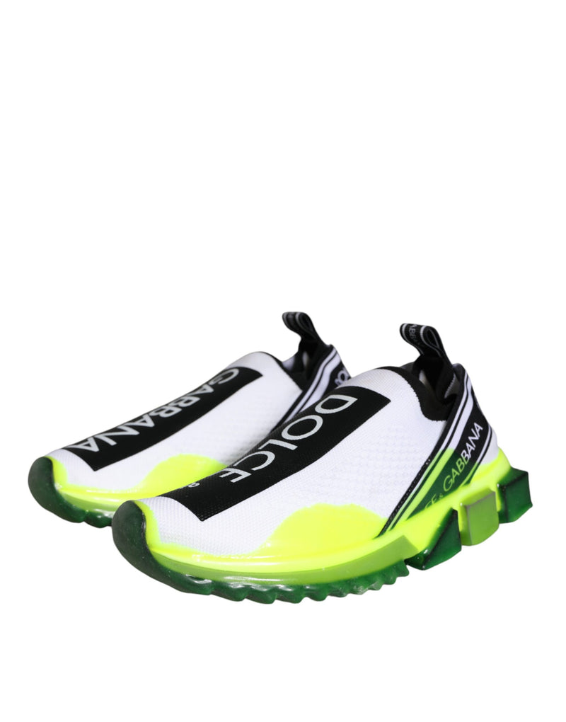 Dolce & Gabbana Sorrento Sneakers en Blanc et Jaune
