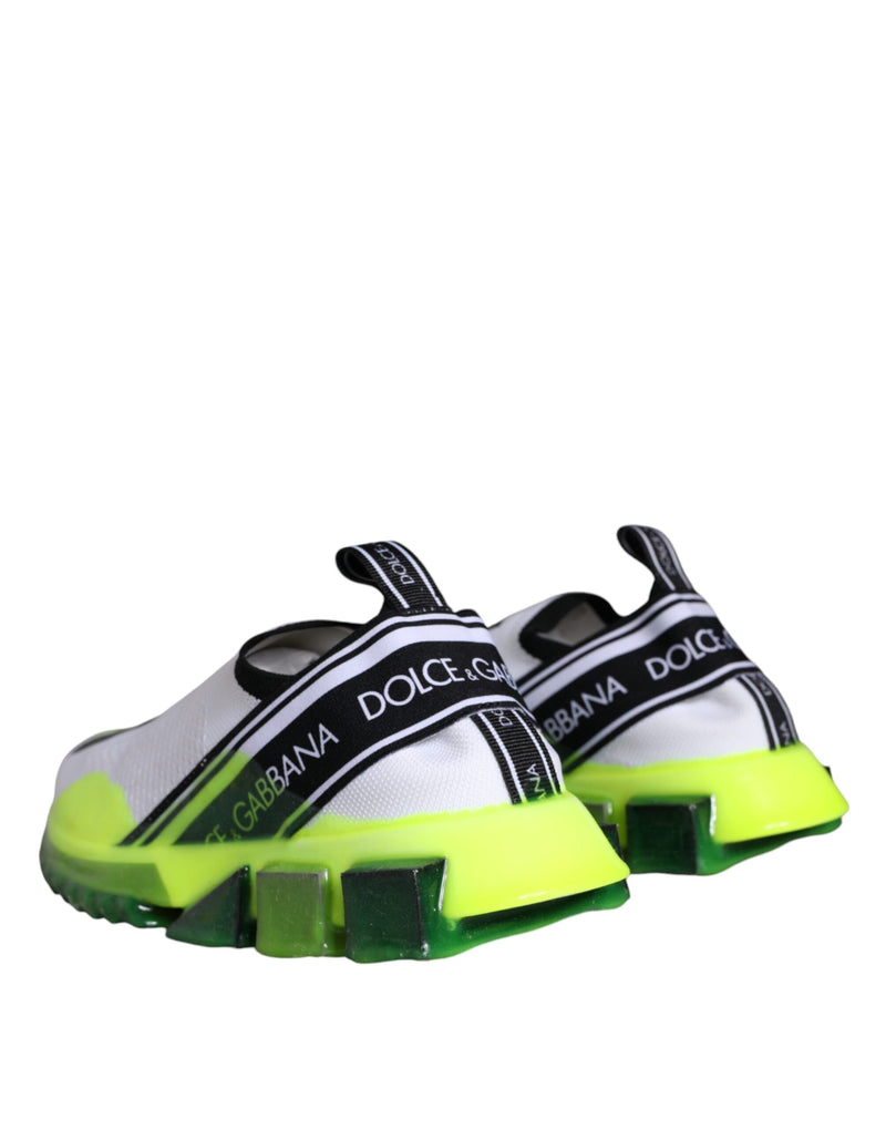 Dolce & Gabbana Sorrento Sneakers en Blanc et Jaune
