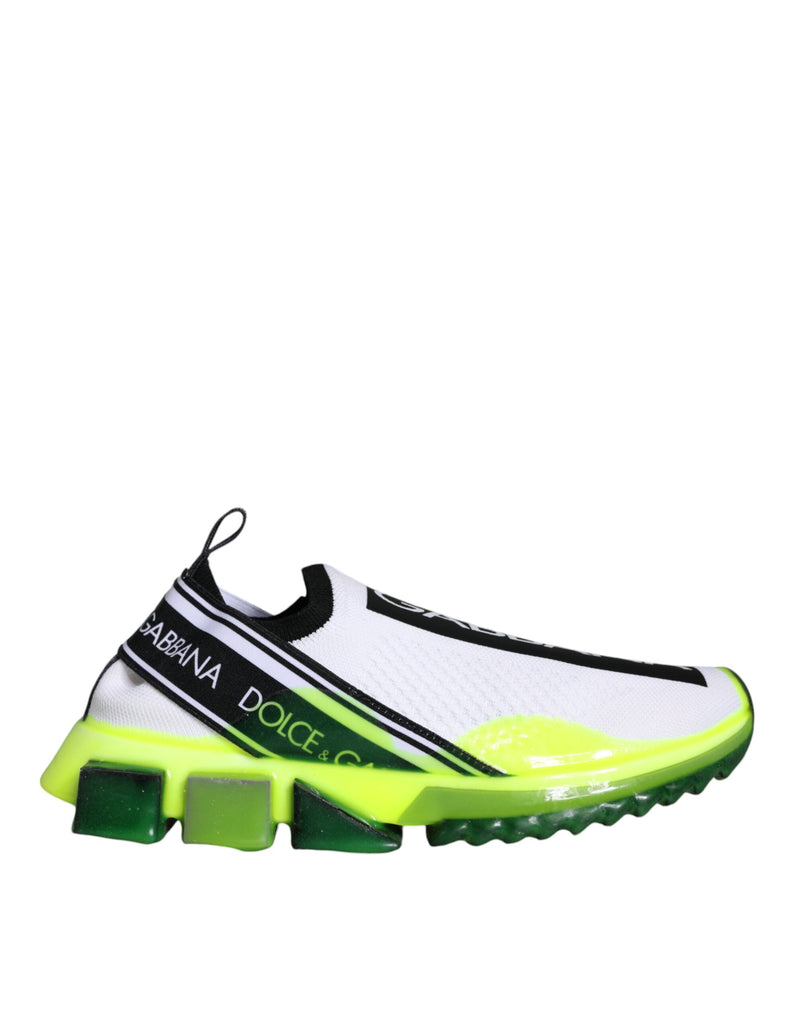 Dolce & Gabbana Sorrento Sneakers en Blanc et Jaune