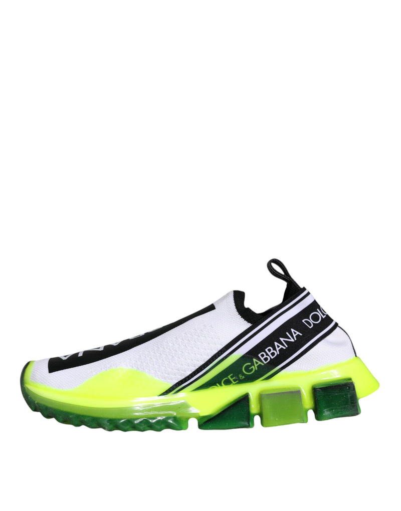 Dolce & Gabbana Sorrento Sneakers en Blanc et Jaune