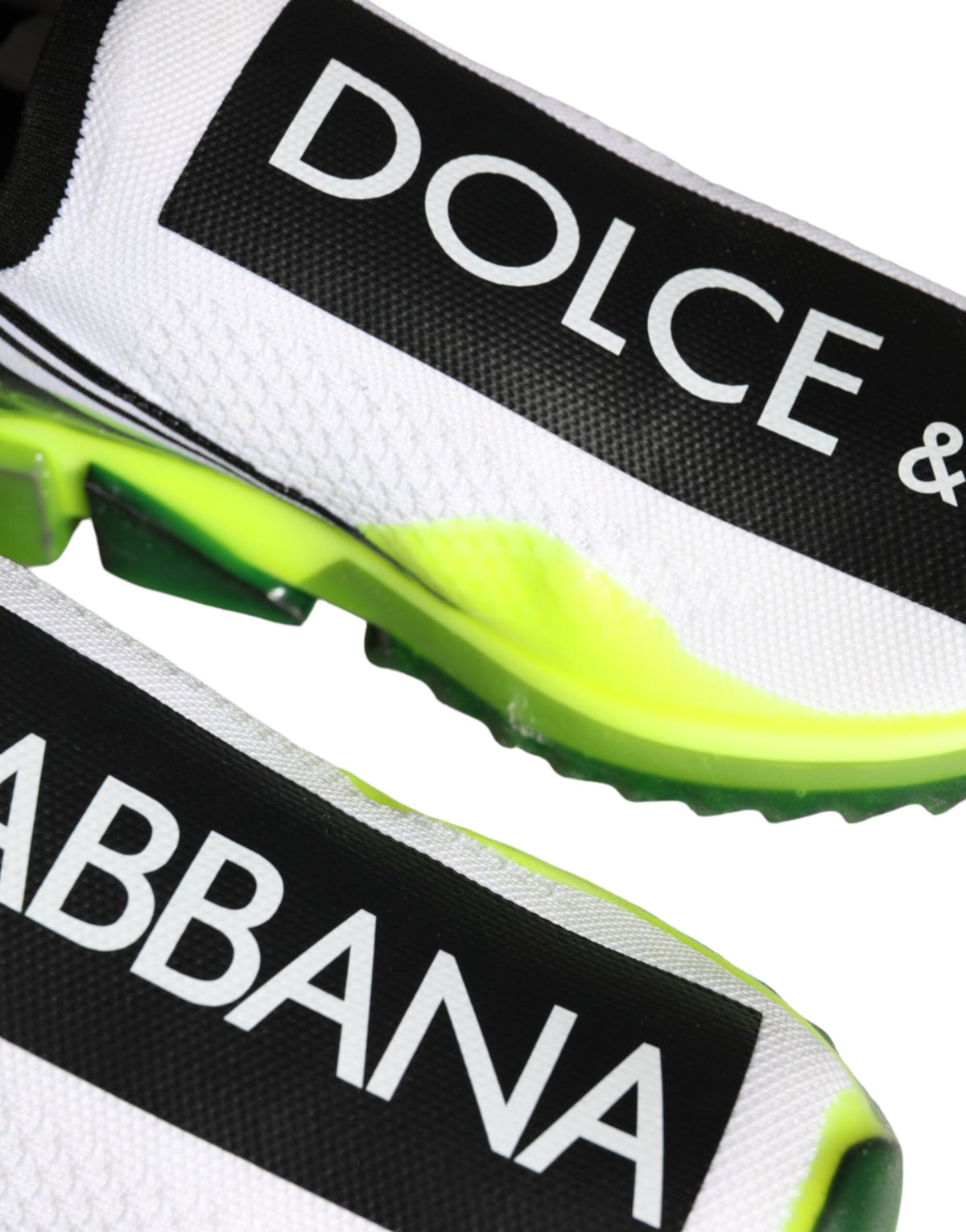 Dolce & Gabbana Sorrento Sneakers en Blanc et Jaune