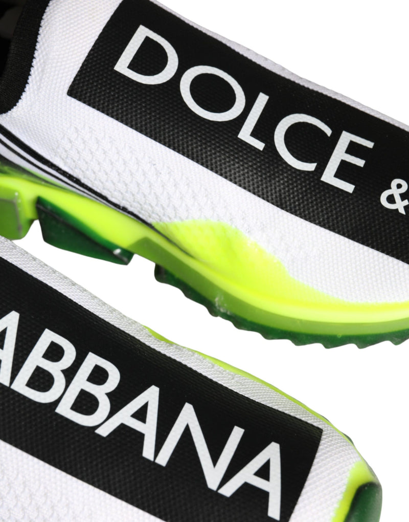 Dolce & Gabbana Sorrento Sneakers en Blanc et Jaune