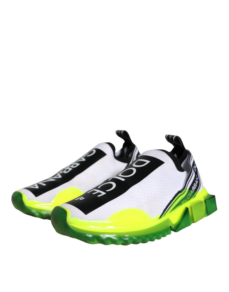 Dolce & Gabbana Sorrento Sneakers en Blanc et Jaune