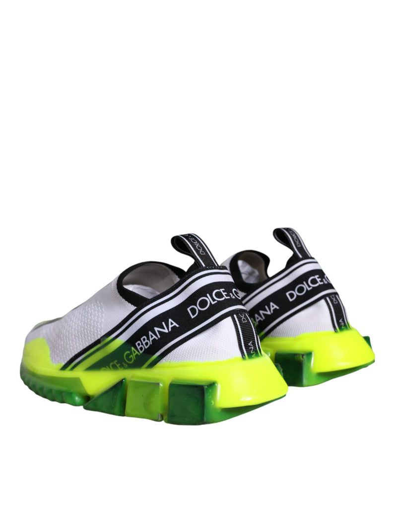Dolce & Gabbana Sorrento Sneakers en Blanc et Jaune