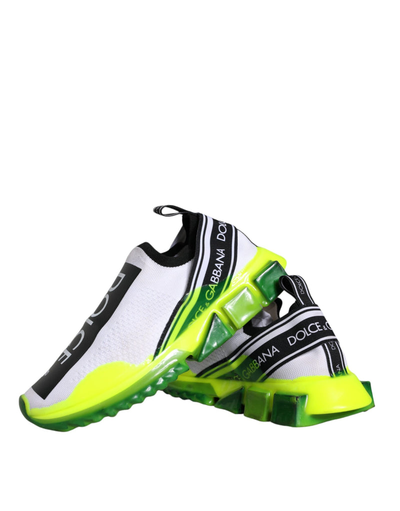 Dolce & Gabbana Sorrento Sneakers en Blanc et Jaune