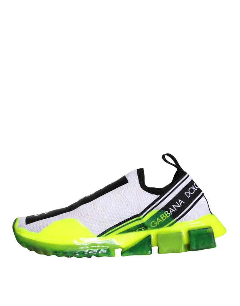 Dolce & Gabbana Sorrento Sneakers en Blanc et Jaune