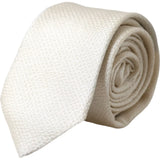 Cravate ajustable Dolce &amp; Gabbana Off White 100 % soie pour homme