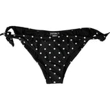 Dolce & Gabbana Black Polka Dot Bikini Bottom Swimwear