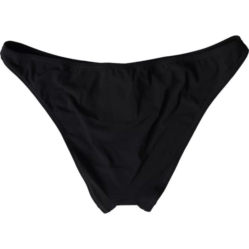 Dolce & Gabbana Black Nylon Bikini Bottom Swimwear