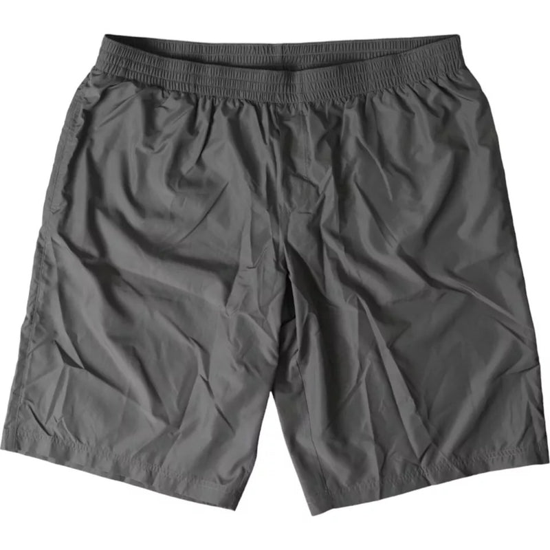 Dolce & Gabbana Dark Gray Polyester Swim Shorts for Men