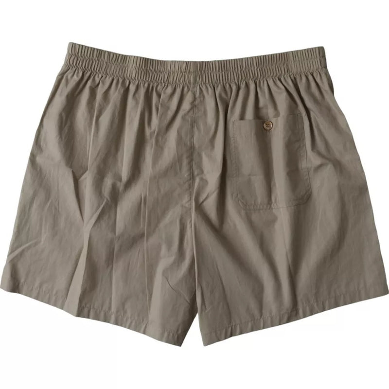 Dolce & Gabbana Brown Cotton Regular Boxer Shorts for Men
