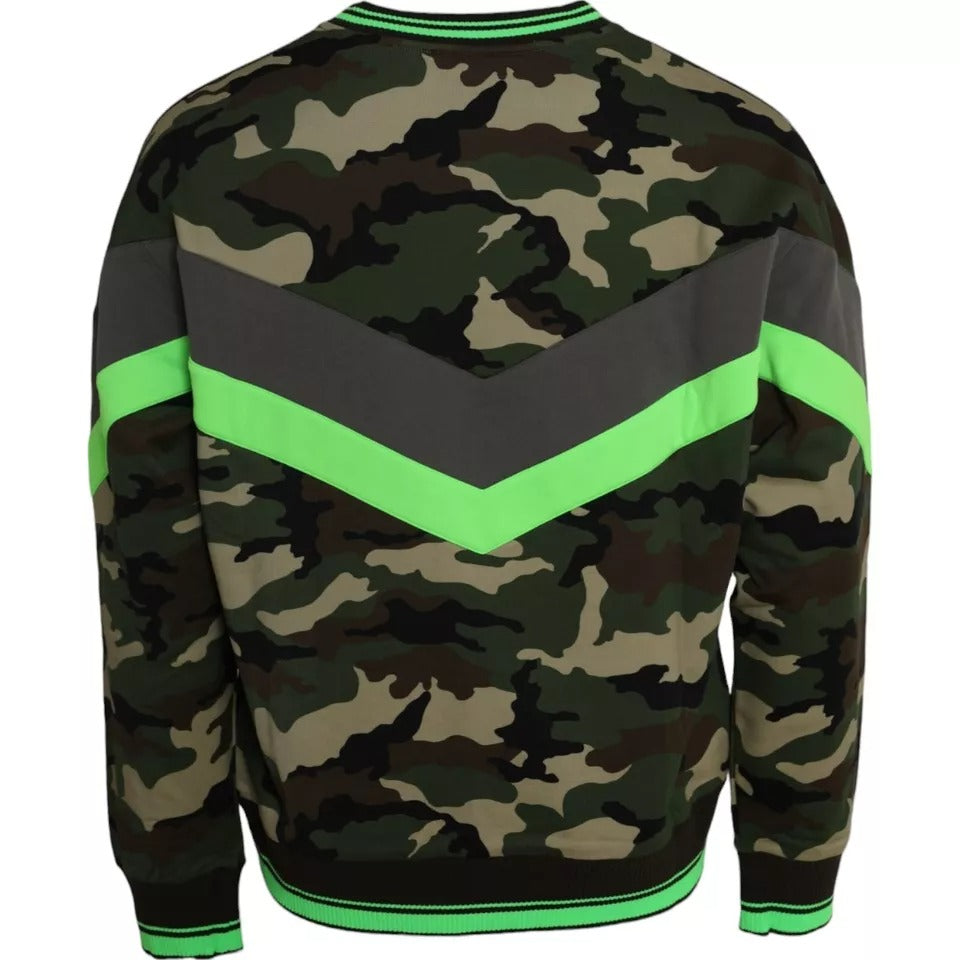 Pull en sweat à camouflage multicolore Dolce &amp; Gabbana