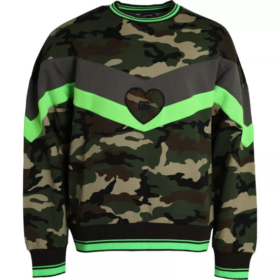 Pull en sweat à camouflage multicolore Dolce &amp; Gabbana