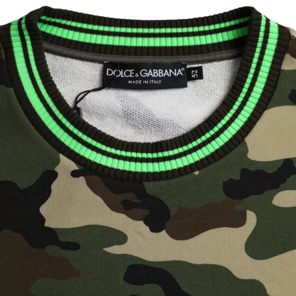 Pull en sweat à camouflage multicolore Dolce &amp; Gabbana