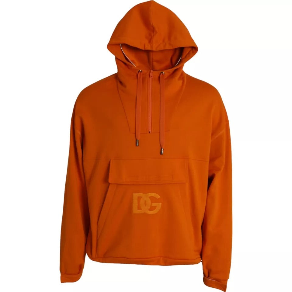 Pull à capuche orange Dolce &amp; Gabbana