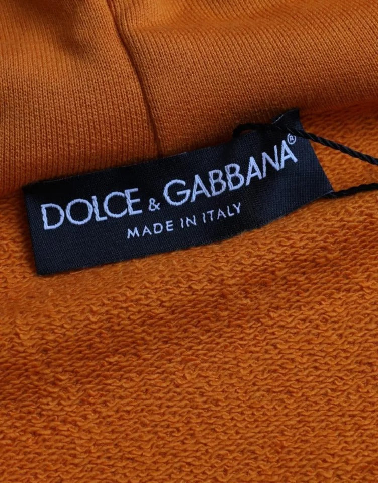 Pull à capuche orange Dolce &amp; Gabbana