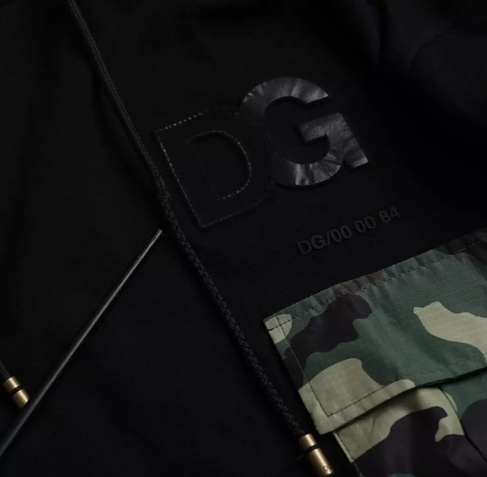 Sweat à capuche déguisement noir Dolce &amp; Gabbana