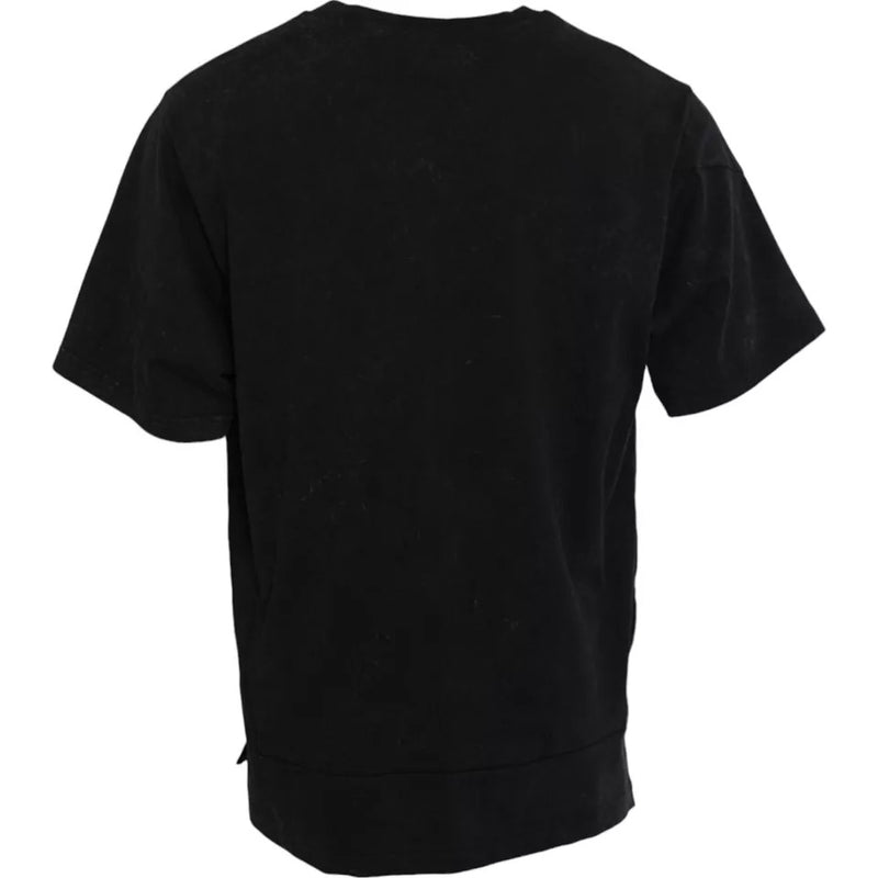 Dolce &amp; Gabbana wit katoenen T-shirt met ronde hals en zwarte grafische print