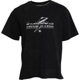 T-shirt en coton à col rond noir avec imprimé graphique de Dolce &amp; Gabbana