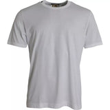 T-shirt blanc en coton à manches courtes et col rond de Dolce &amp; Gabbana