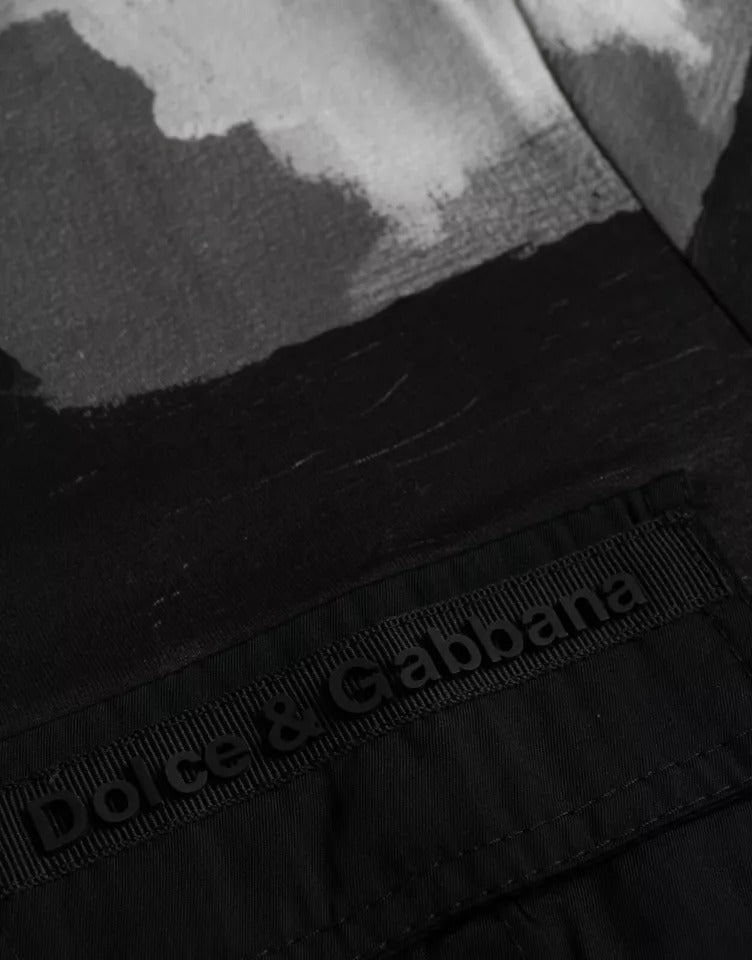 T-shirt en coton à col rond multicolore à motif camouflage de Dolce &amp; Gabbana