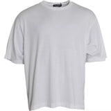 T-shirt blanc en coton à manches courtes et col rond de Dolce &amp; Gabbana