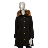 Baldinini Trend Veste Longue Noire en Polyester pour Femme