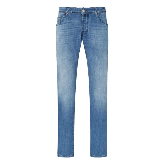 Jacob Cohen blauwe katoenen heren jeans